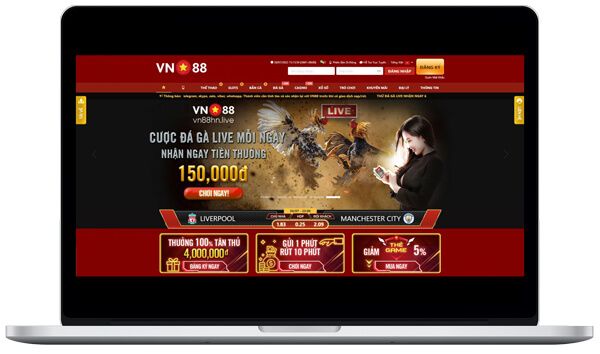Giao diện trang chủ nhà cái Vn88