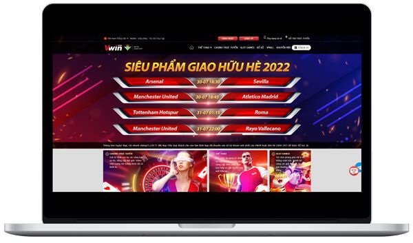 Giao diện web nhà cái Vwin